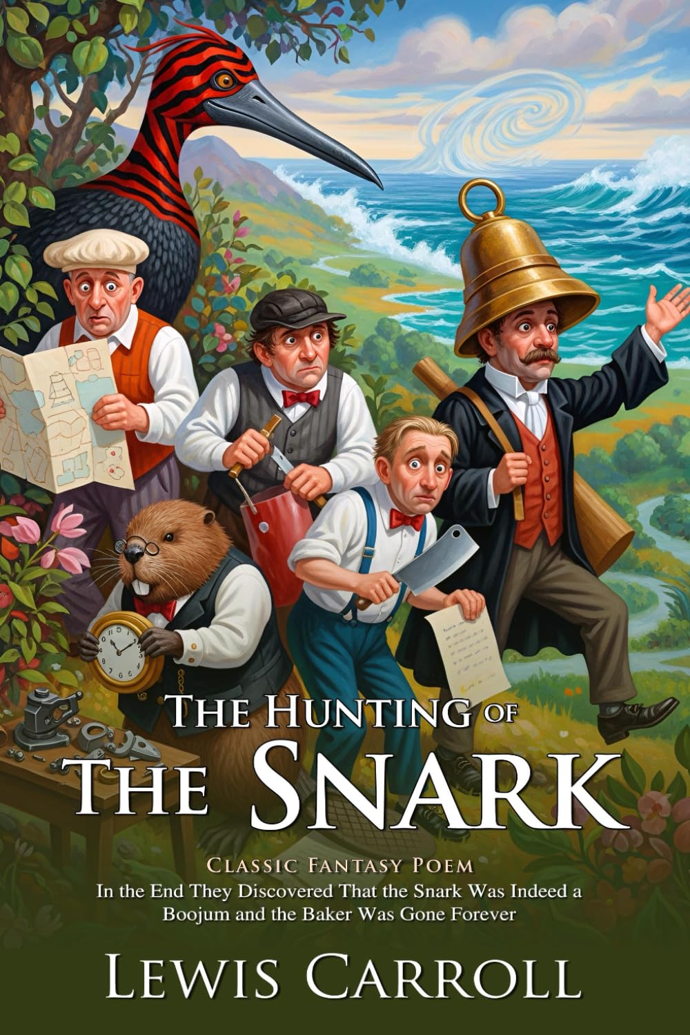 The Hunting of the Snark: Imaginative Verse by the Creator of Wonderland: A Literary Adventure Blending Absurdity, Satire, and Fantasy – Illustrated Edition with Author Biography