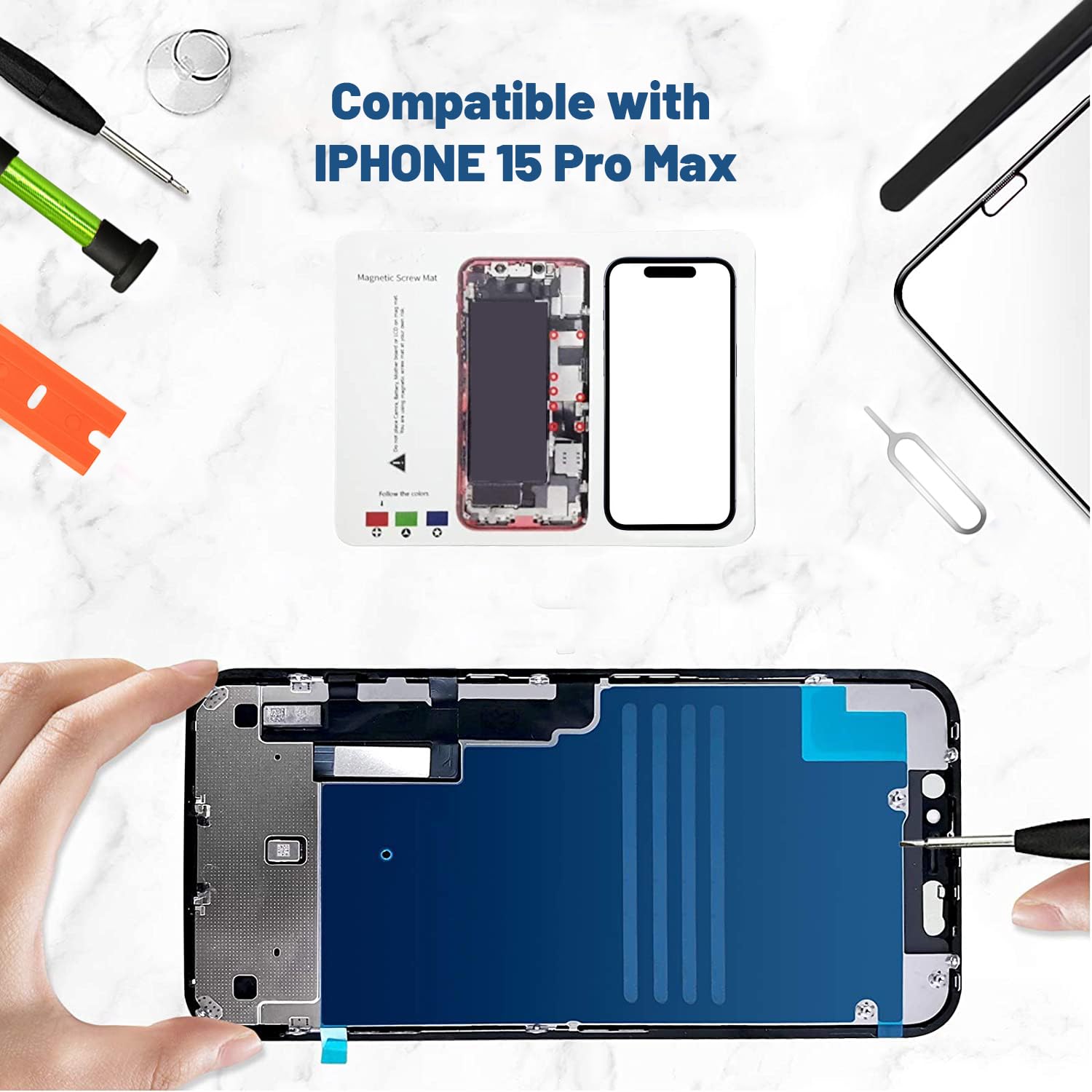 Amazon.co.jp: Tpyag iPhone 15 Pro Max用スクリーン交換、iPhone 15