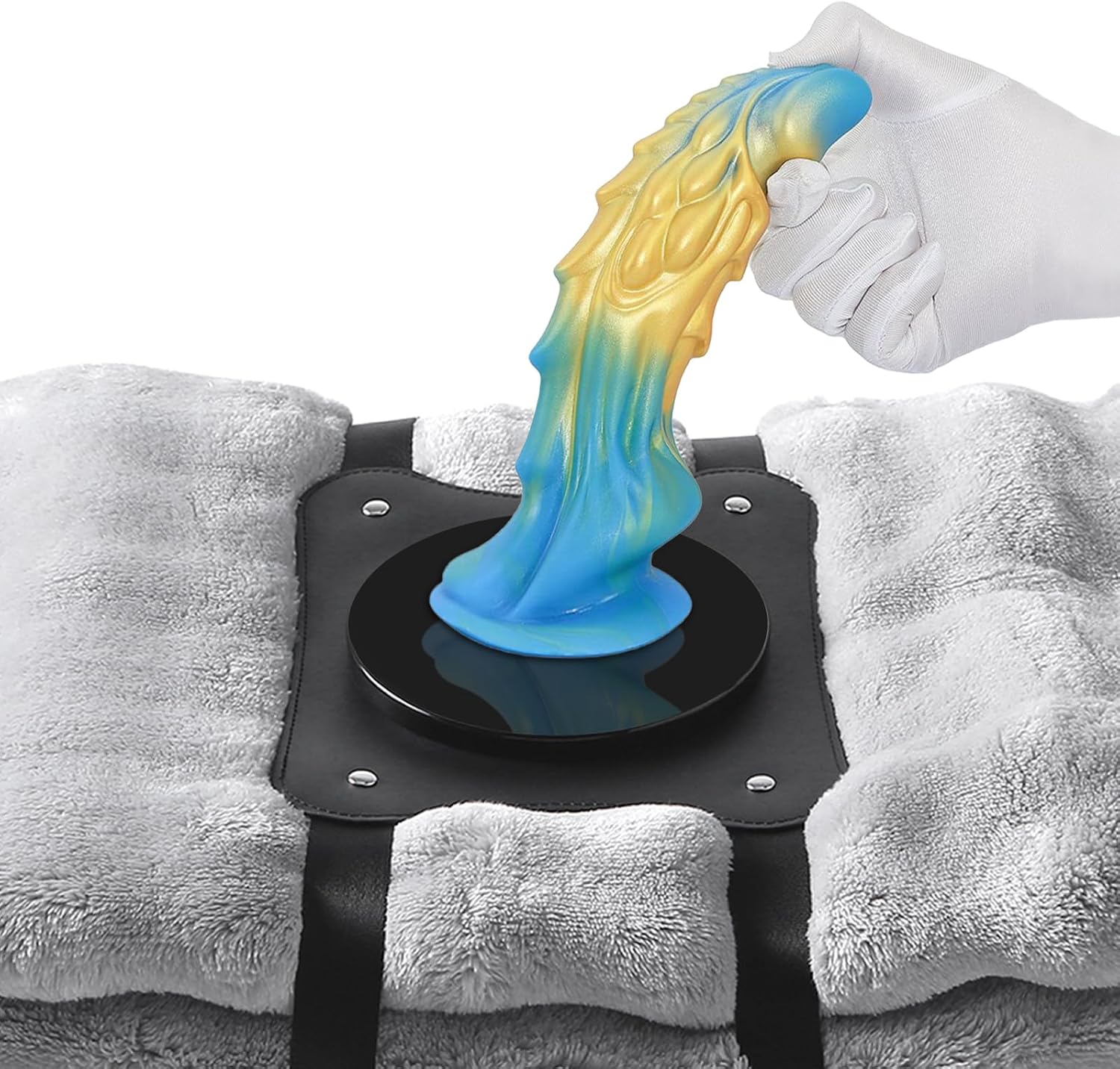 Suction Cup Dildo Mount Dildo Holder Strap on Pillow Cushion, Hands-Free Sex Saddle for Vaginal Anal Stimulation, Chair Swing Solo Riding Platform Base Sex Toys for Women Men Couples