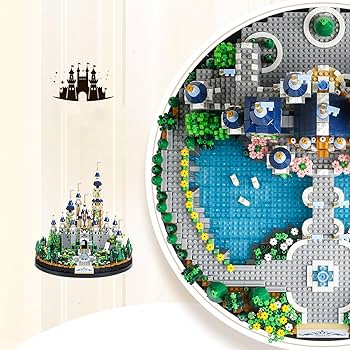 Amazon.co.jp: XNSHENGXAN 夢の宮殿城積み木 ミニ積み木おもちゃ