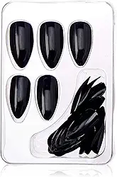 Macrilan Unhas Postiças Estilo Stiletto - Azul Marinho - Up502