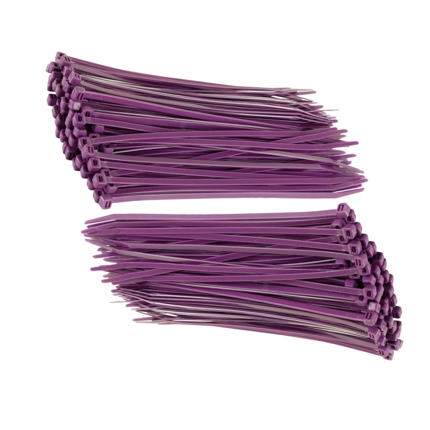 TERF® 100 Pcs Purple Cable Ties 370mm (14.57'') X 7.6mm Heavy Duty Nylon Zip Ties Wraps Secure Self Locking Mechanism Plastic Tie for Home Office Garden Garage Workshop DIY Use
