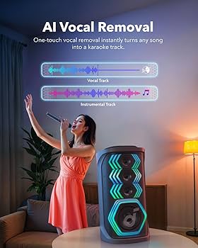Soundcore Rave 3 Al Karaoke Speaker with 2 Wireless