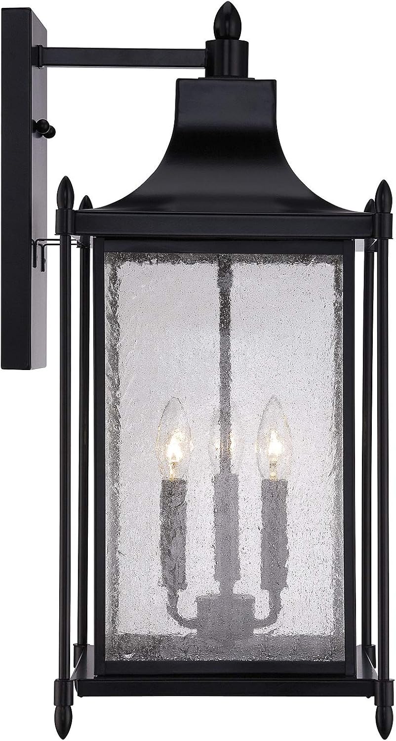 Savoy House 5-3453-BK Dunnmore Wall Mount Lantern, Black Finish