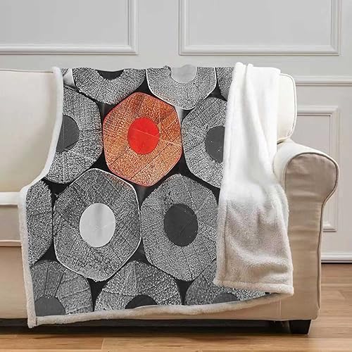 Cobijas Calientes para Invierno - Manta de franela color gris carbón y gris claro, acogedora decoración de habitación para dormitorio, tamaño