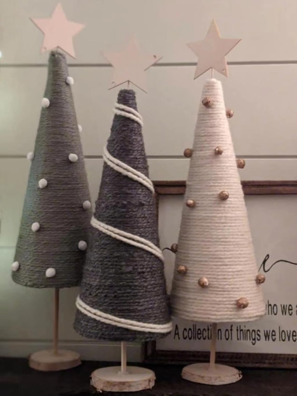 Crafare 4 Pack Foam Cones Tree Polystyrene Cone 4.56x15.7Inch for Christmas Project Wedding Table Centerpiece Arts Crafts Supplies and Floral Arrangements