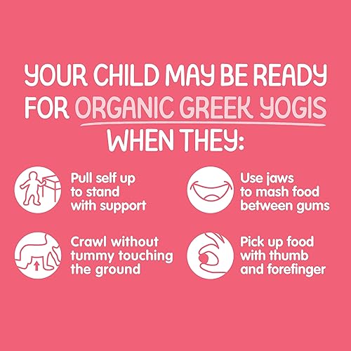 Miniatura 4 de Happy Baby Organics Baby Snacks, Greek Yogis, Freeze Dried Yogurt & Fruit Snacks, Gluten Free Snack for Babies 9+ Months, Strawberry & Banana, 1