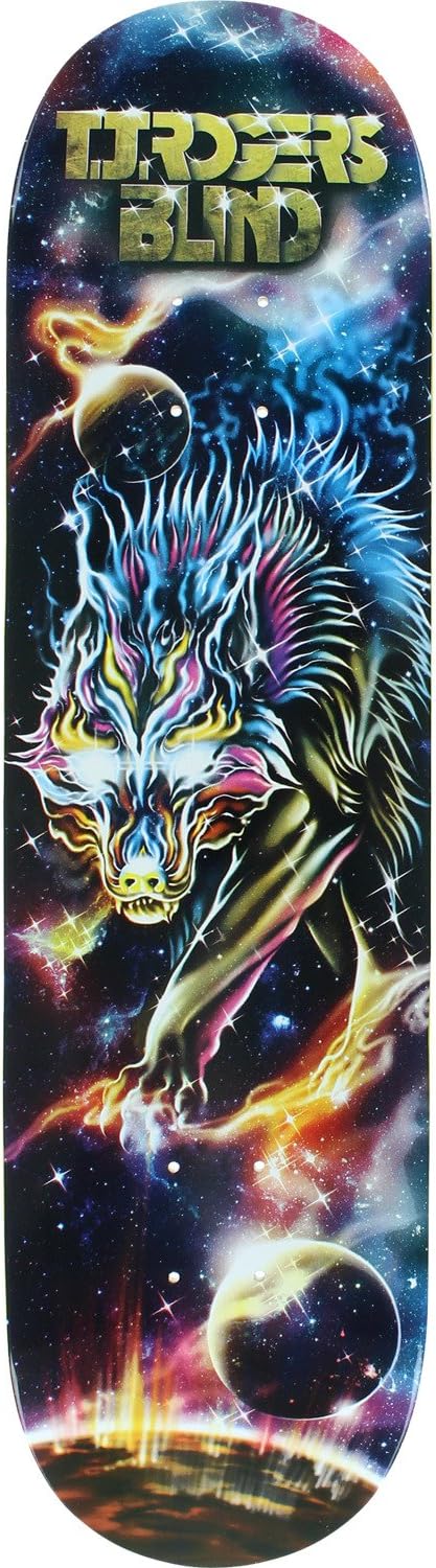 Blind TJ Rogers Resin 7 Cosmic Wolf Skateboard Deck - 8.25" x 32"