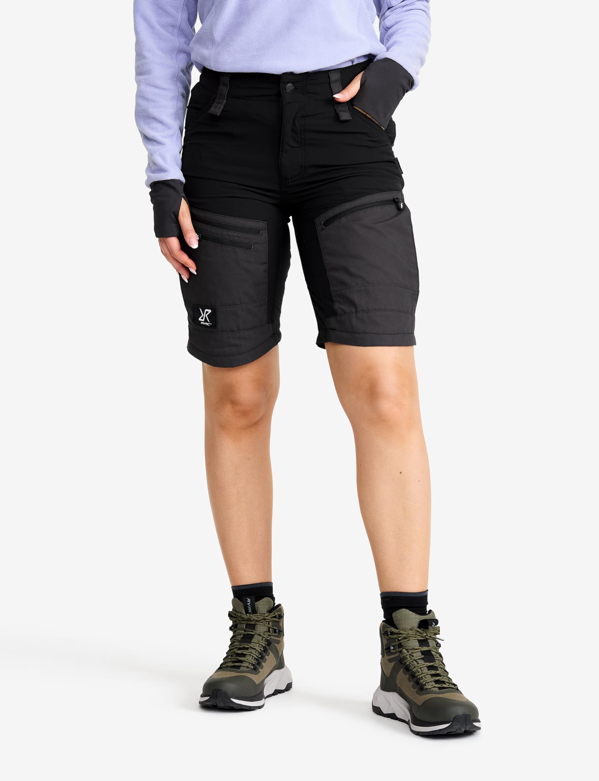 RevolutionRace Femme RVRC GP Pro Zip Off Pants, Pantalon Durable, Ventilé et Convertible pour Toutes Les Activités de Plein air