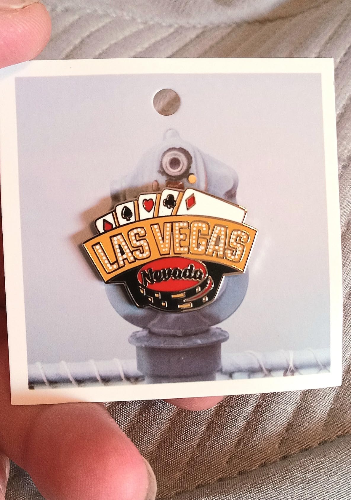 Las Vegas Enamel Travel Pin Las Vegas Strip Souvenir Las Vegas Nevada Brooch Pin