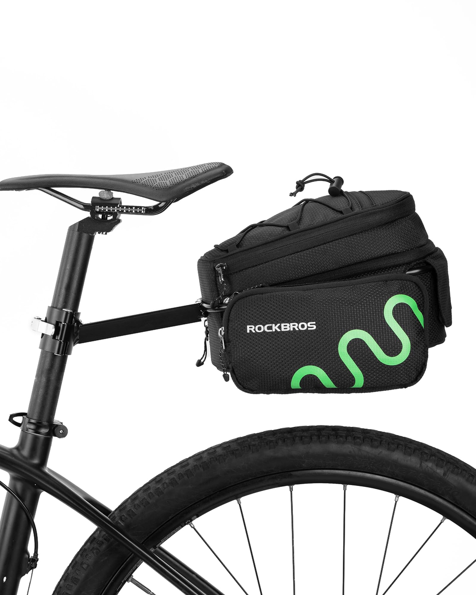 ROCKBROS Bike Trunk Bag 8L Rear Rack Bag Bike Rear Cargo Bag Rack Carrier Bag, Max 3kg/ 6.5lbs