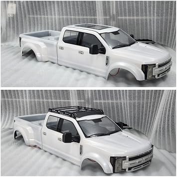H-TECH RC CNC Aluminum Metal Roof Rack Kit for CEN Racing Ford F450 SD 1/10 RTR Custom Dually Truck