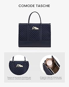 Borsa Laptop Donna LOVEVOOK - Grande Capacita Impermeabile Per Universita E Ufficio - Foto 5