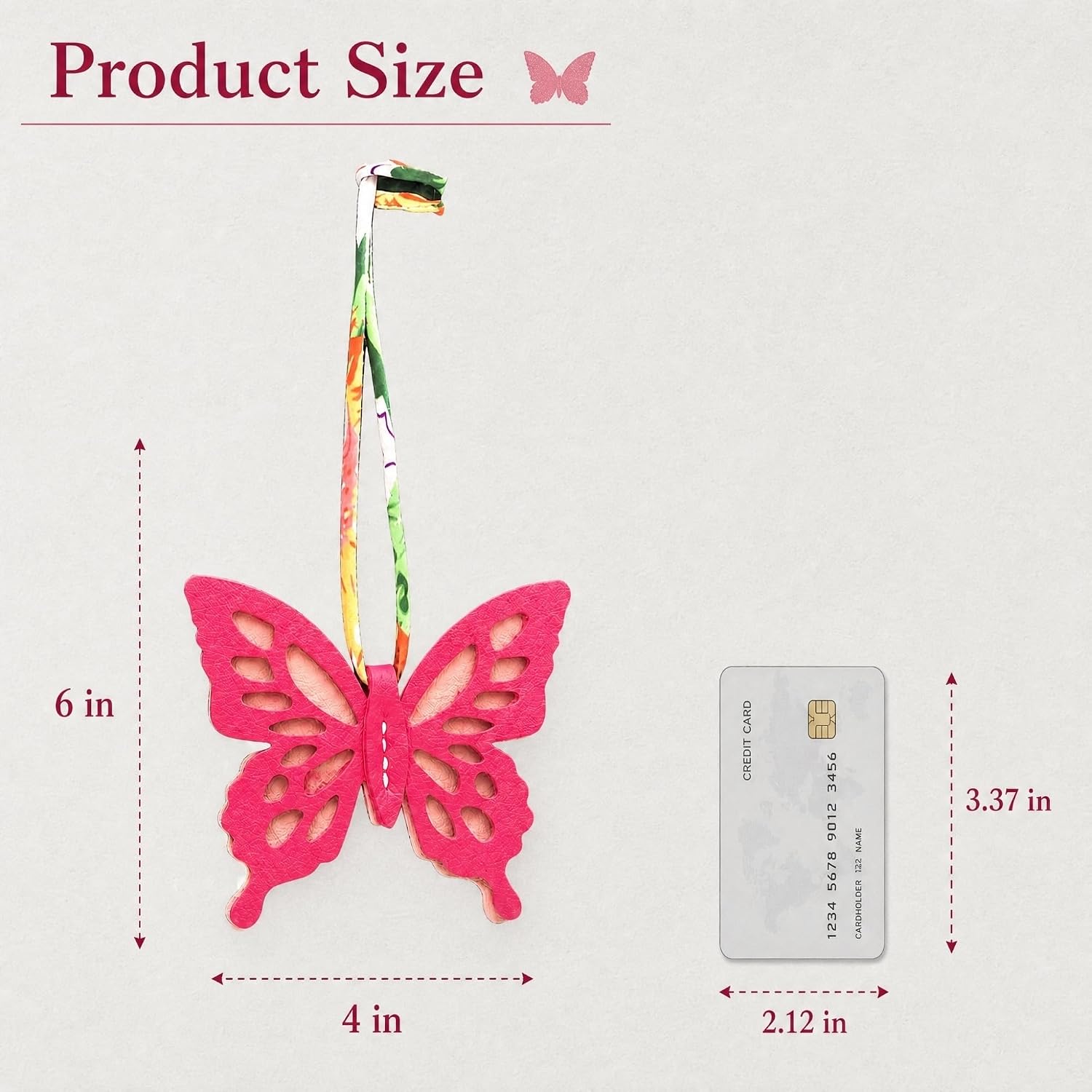 Leather Cute Horse Keychain,Leather Butterfly Bag Charm,3D Double Sided Keychains Series image 2