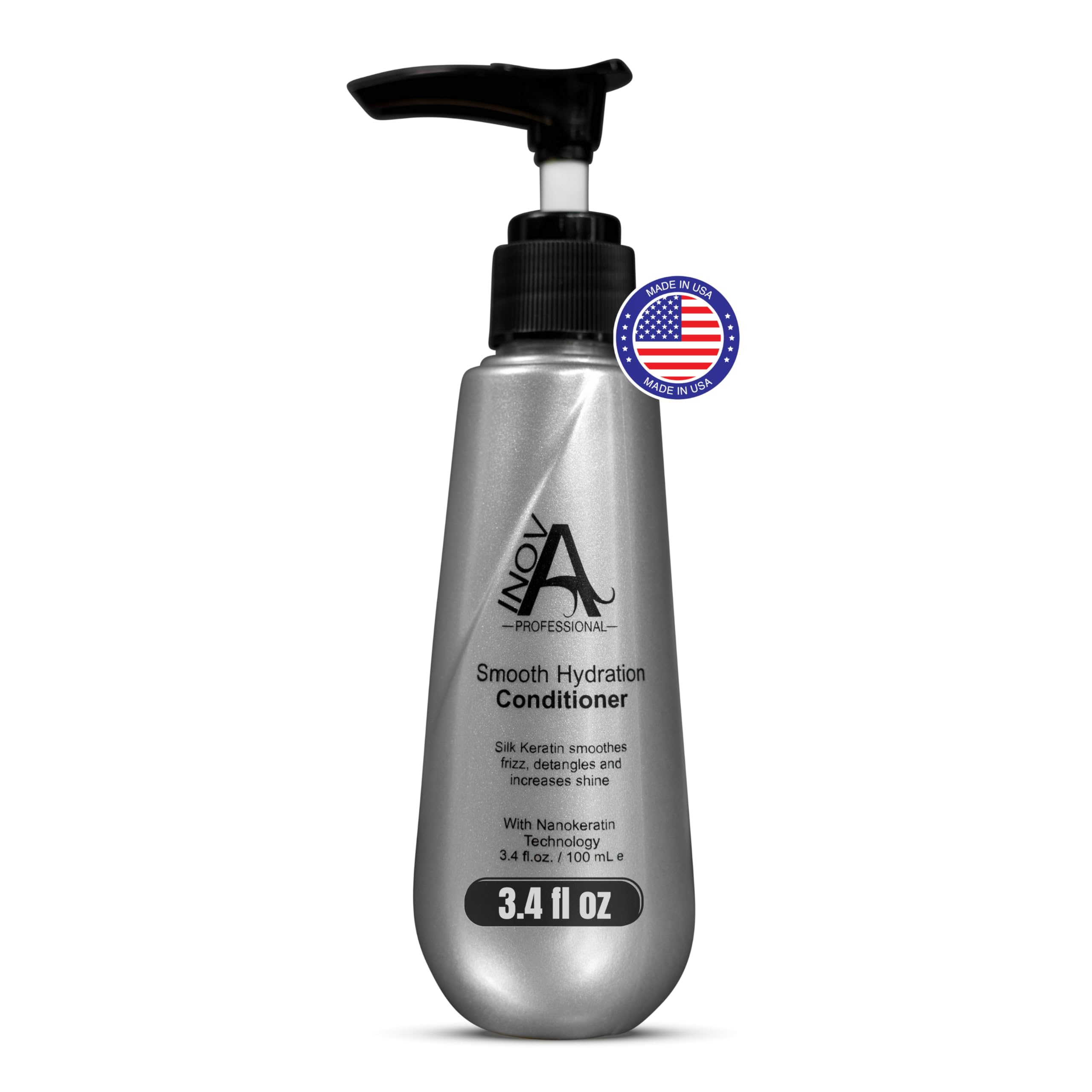 Silk Keratin Smooth Hydration Conditioner (3.4 Oz), White