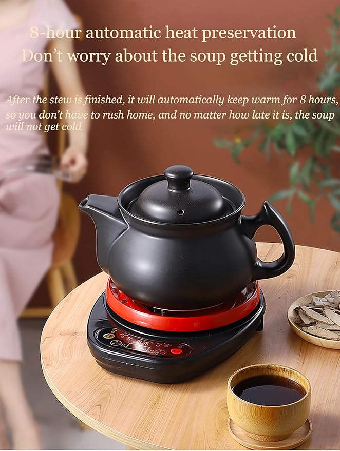 Olla Eléctrica para Medicina China 6L, Automática con Función Mantener Calor miniatura 4