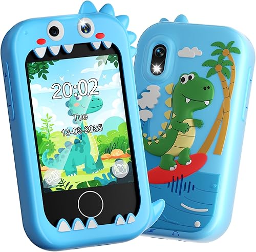 Vista 9 de Teléfono inteligente para niños, pantalla táctil HD de 2.8 pulgadas, doble cámara, teléfono celular para niños, juguetes de aprendizaje para niños