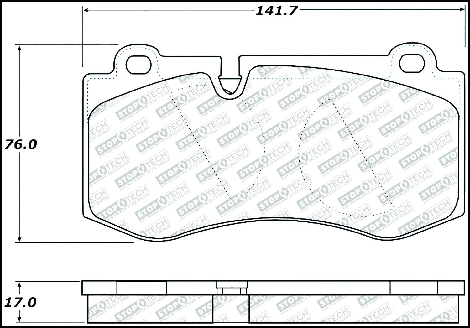 StopTech 305.12230 Street Select Brake Pads with Hardware