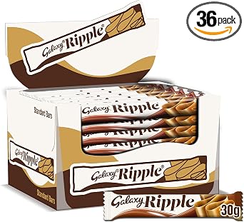 Galaxy Ripple Folded Milk Chocolate Bars Bulk Multipack Box, 36x30g