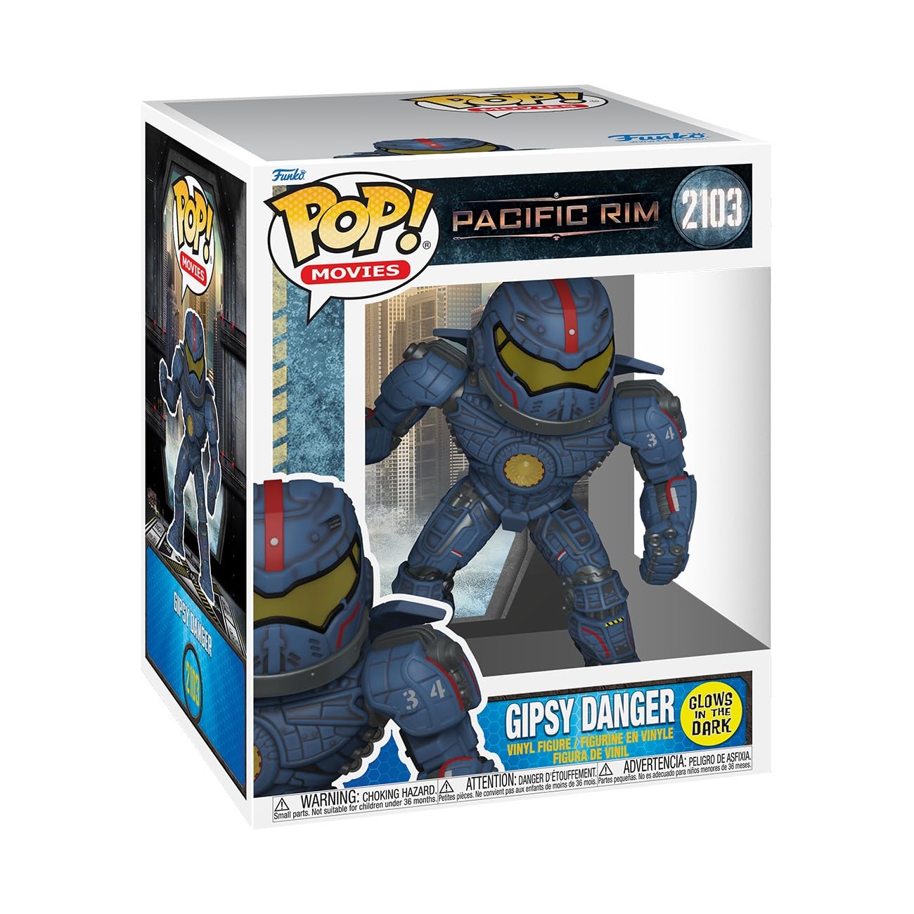 Funko Pop! Super: Pacific Rim - Gipsy Danger - Glow In the Dark - Collectable Vinyl Figure - Gift Idea - Official Merchandise - Toys for Kids & Adults - Sci-Fi Fans - Model Figure for Collectors