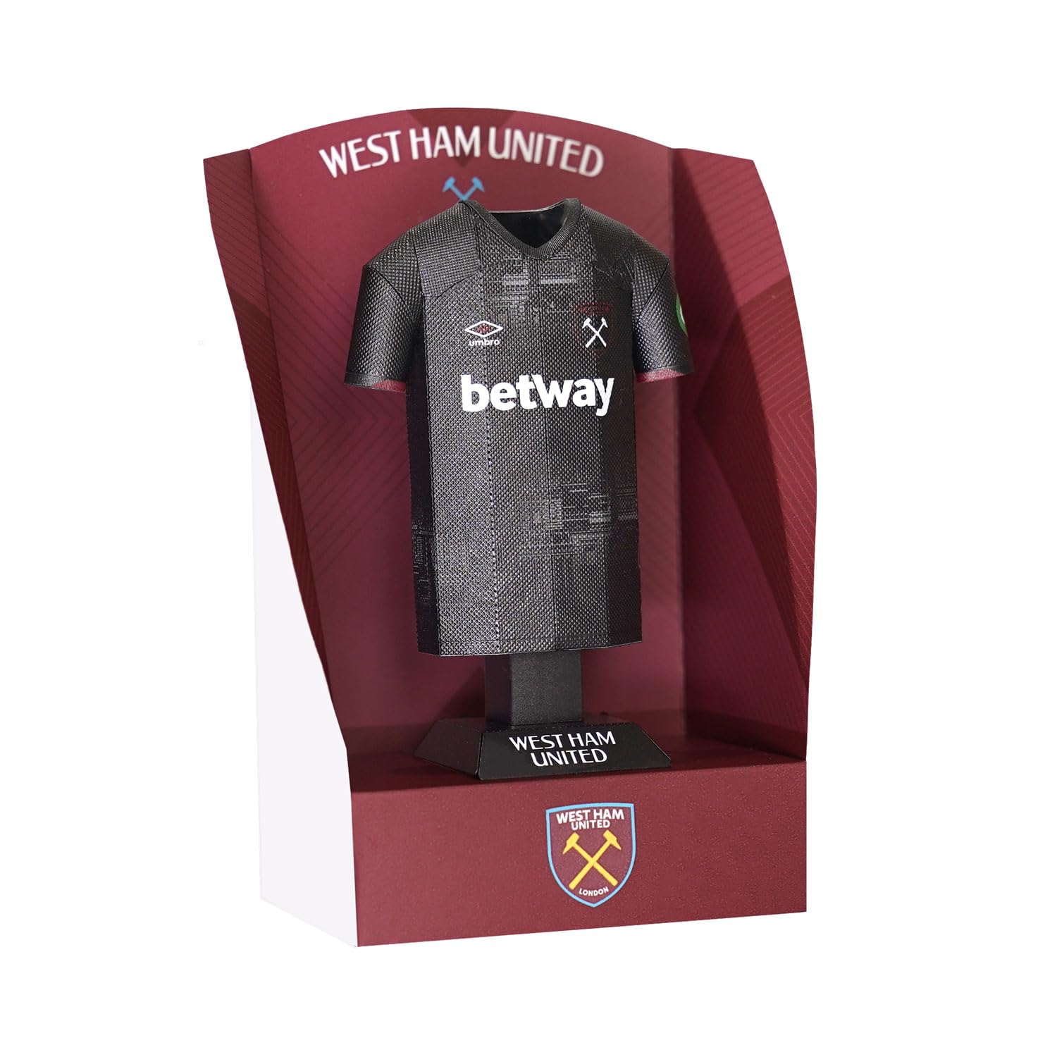 West Ham United FC Home Away Retro Third Metal Football Shirt - Image 3