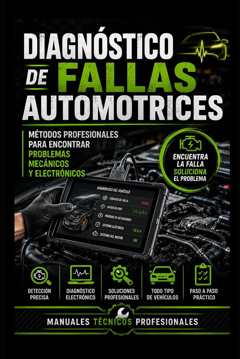 Diagnóstico de Fallas Automotrices Métodos Profesionales para Encontrar Problemas Mecánicos y Electrónicos: Manuales técnicos profesionales... de Mecánica Automotriz) (Spanish Edition)