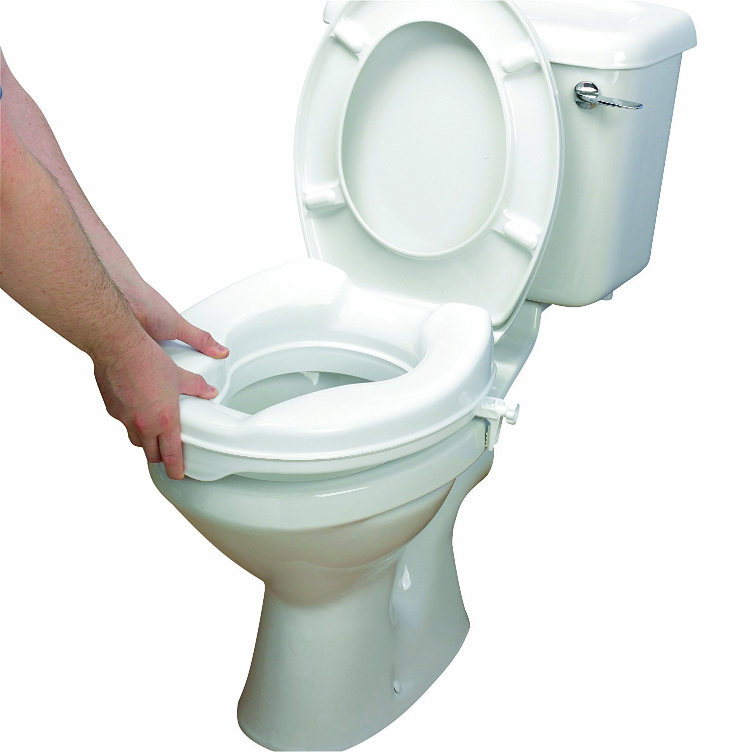 Homecraft Savanah Raised Toilet Seat without Lid, Elongated & Elevated