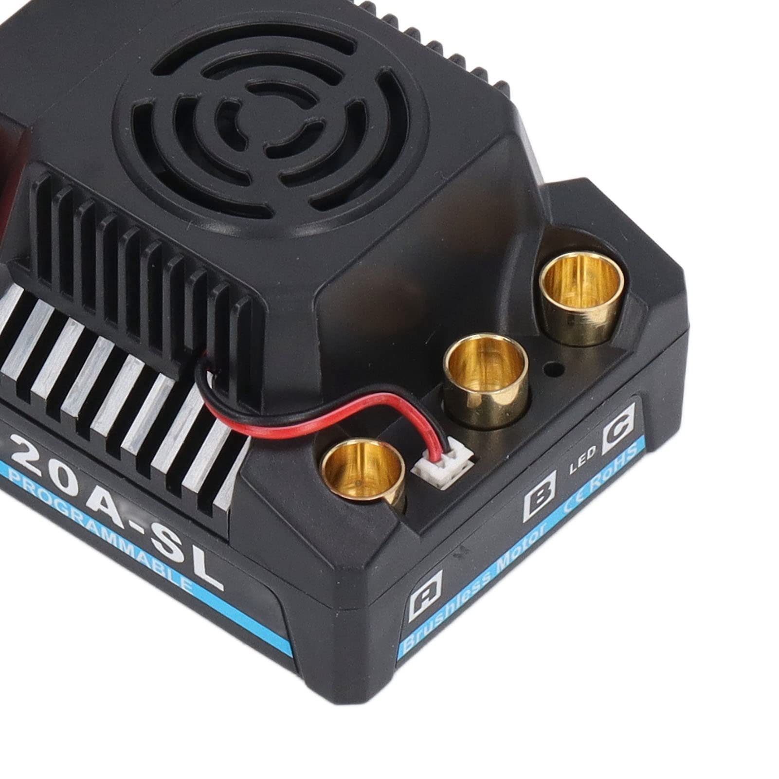 Accessori RC ESC Brushless 120A, ESC Senza spazzole Regolatore di velocità Elettrico Impermeabile Programmabile Professionale per Parti di Ricambio per Auto RC 1/8