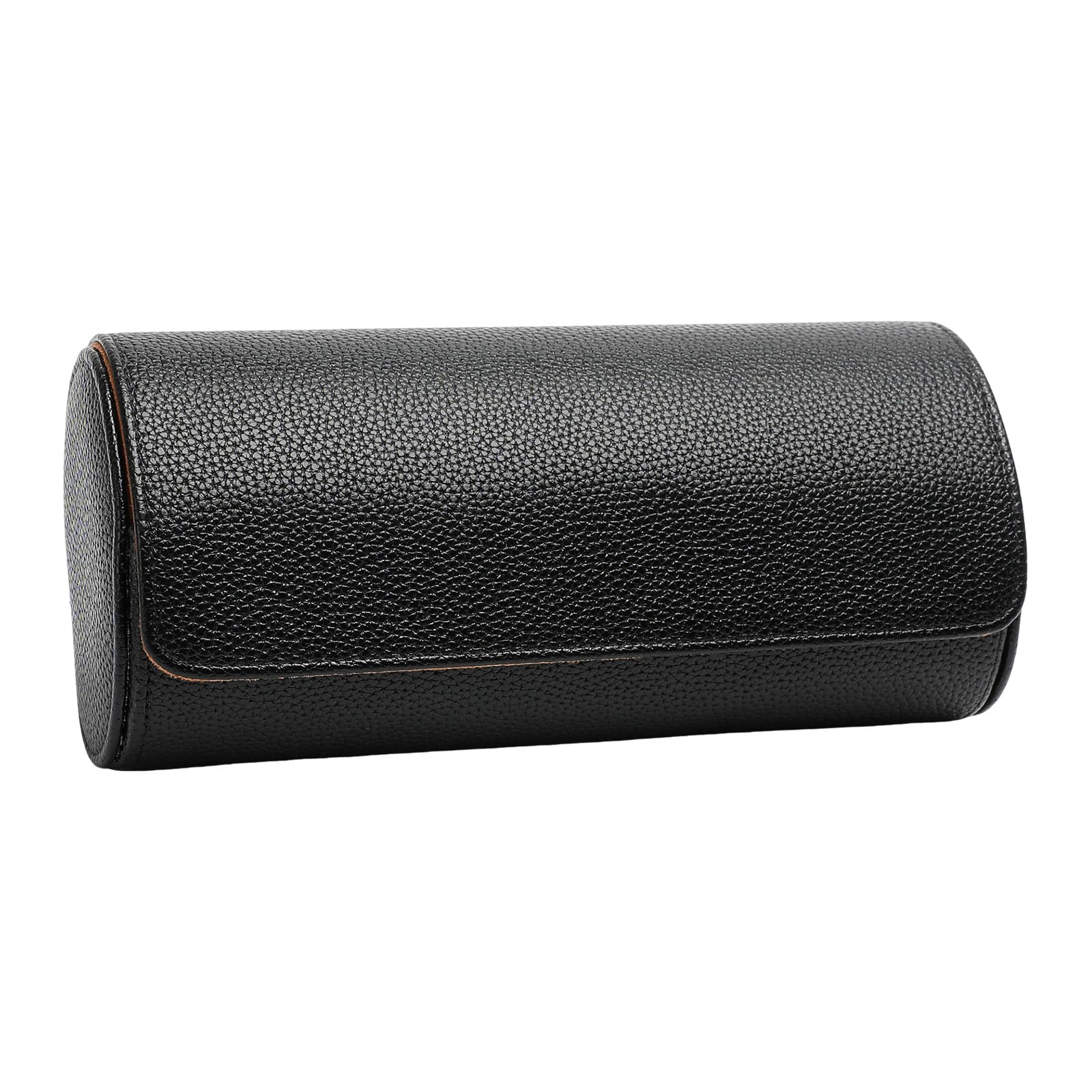 Msioytog Black Pu Watch Organizers With Closure Premium Protections For Travel And Home Display Watch Travel Case