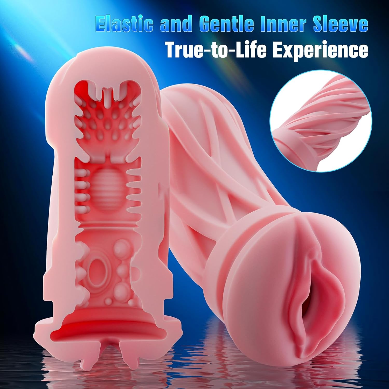 EINSEO Male Masturbator Sex Toys for Men - AI & APP Control Thrusting Male Stroker with 360° Heating, 5-Speed Smooth Motion Adult Men Sex Toy, Silent Brushless Motor, Pocket Pussy Sleeve & Phone Mount