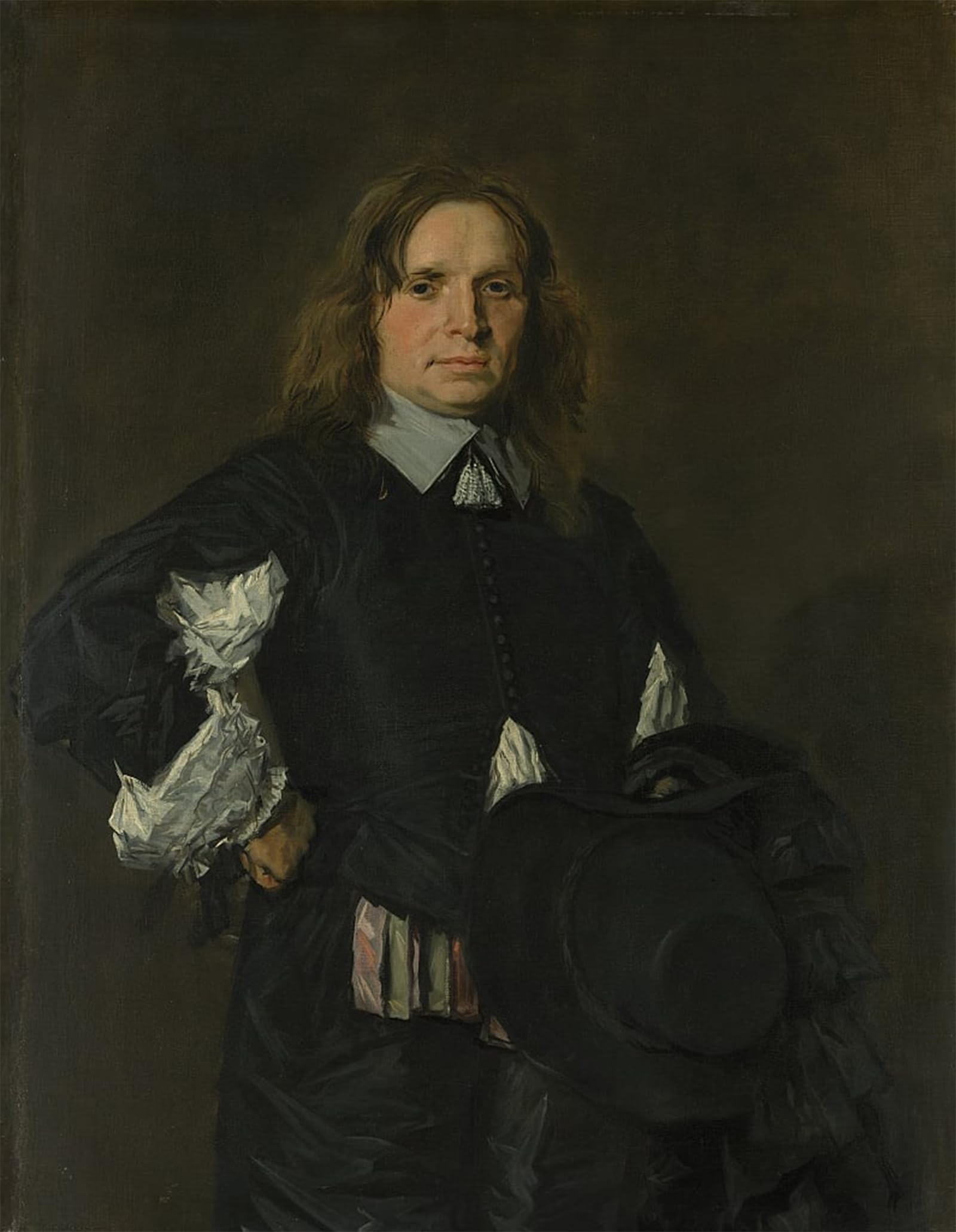 SERENDIPITP Vintage Wall Art Canvas Nordic Poster Canvas Print Picture Portrait of a Man Early S by Frans Hals Wall Art Poster for Home Decor 60x90cm