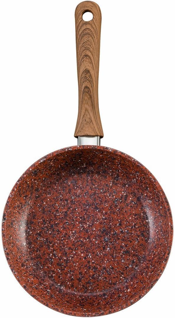 JML Copper Stone Frying Pan Non-Stick & Hard Wearing with Wood Effect Handle 20cm