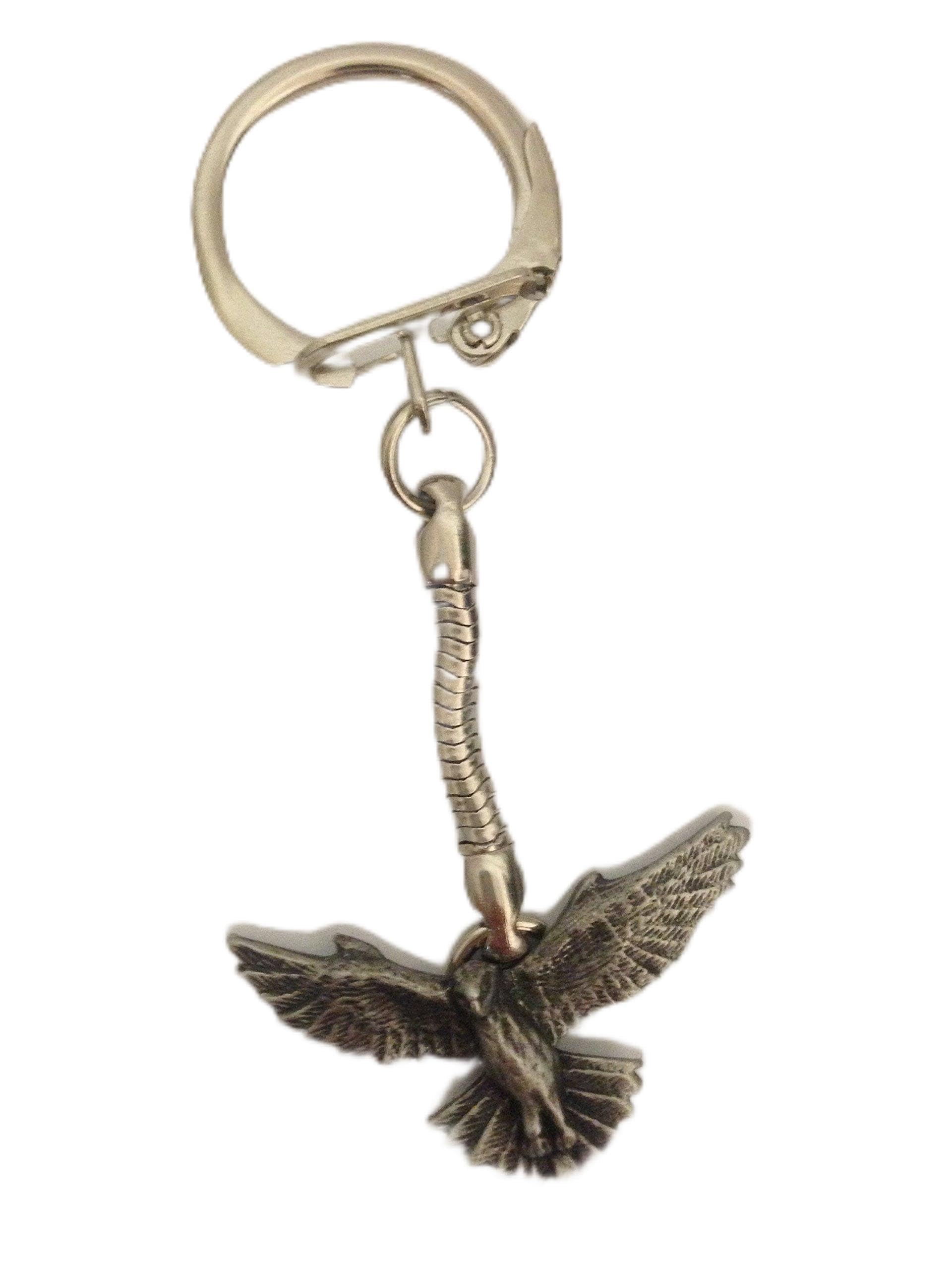 Prideindetails Silver Kestrel R176 Emblem Made Of Fine English Pewter On A Snake Keyring