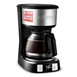 Gourmia Drip Coffee Maker – 5 Cup, One-Touch Brew, Pause & Serve, Adjustable 4 Hr Keep Warm, EZ-View Water Window, Black - Amazon product rated Grade A