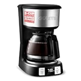 Gourmia Drip Coffee Maker – 5 Cup&comma; One-Touch Brew&comma; Pause & Serve&comma; Adjustable 4 Hr Keep Warm&comma; EZ-View Water Window&comma; Black