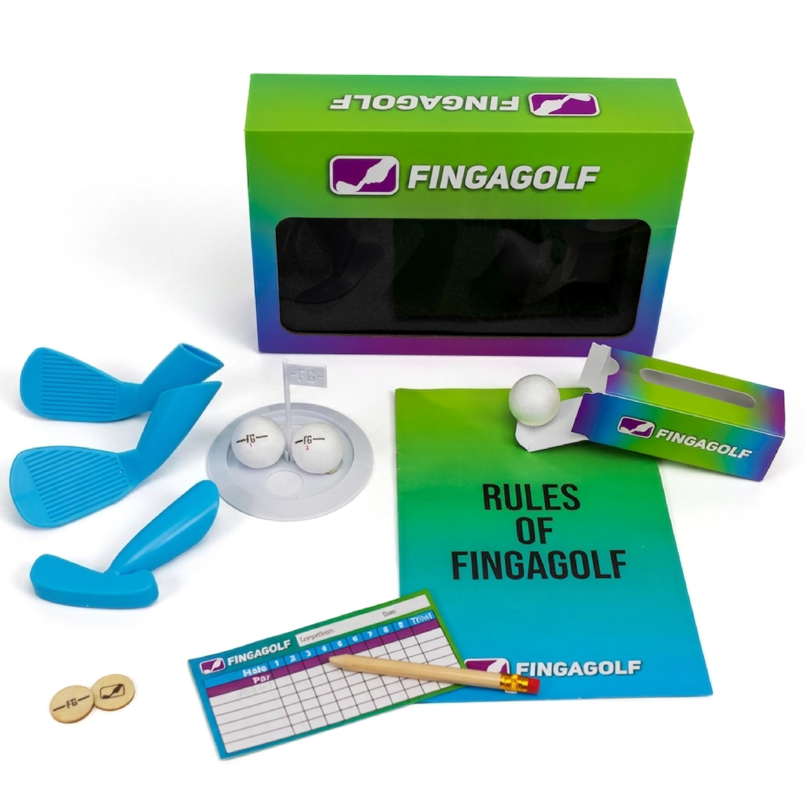 FingaGolf Table Top Golf Game - Driving Range Pack (Right Handed)