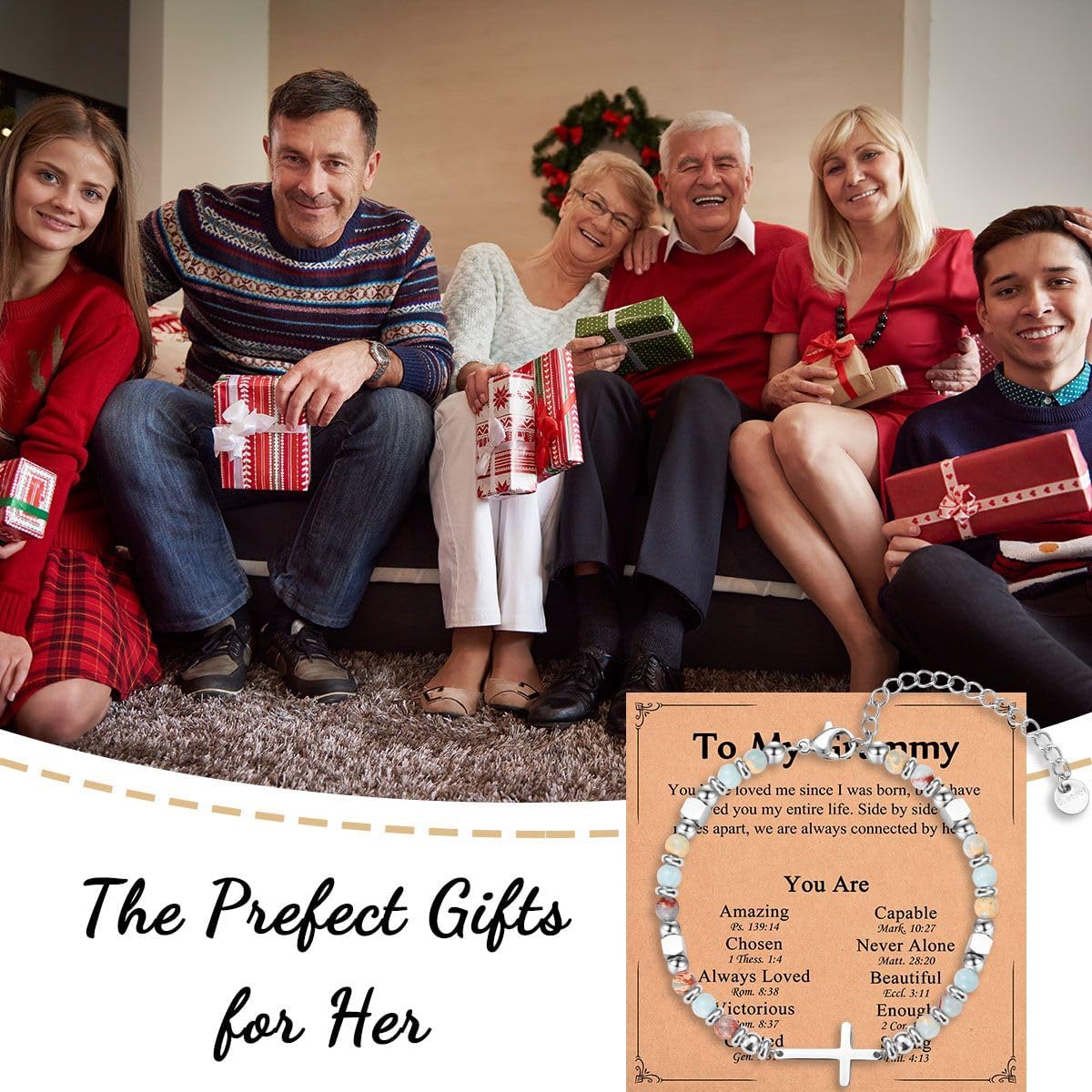 Christian Gifts for Women Girls, Religious Cross Bracelet, Birthday Christmas Easter Baptism Confirmation First Communion Valentines Day Graduation Gifts for Her - Image 3