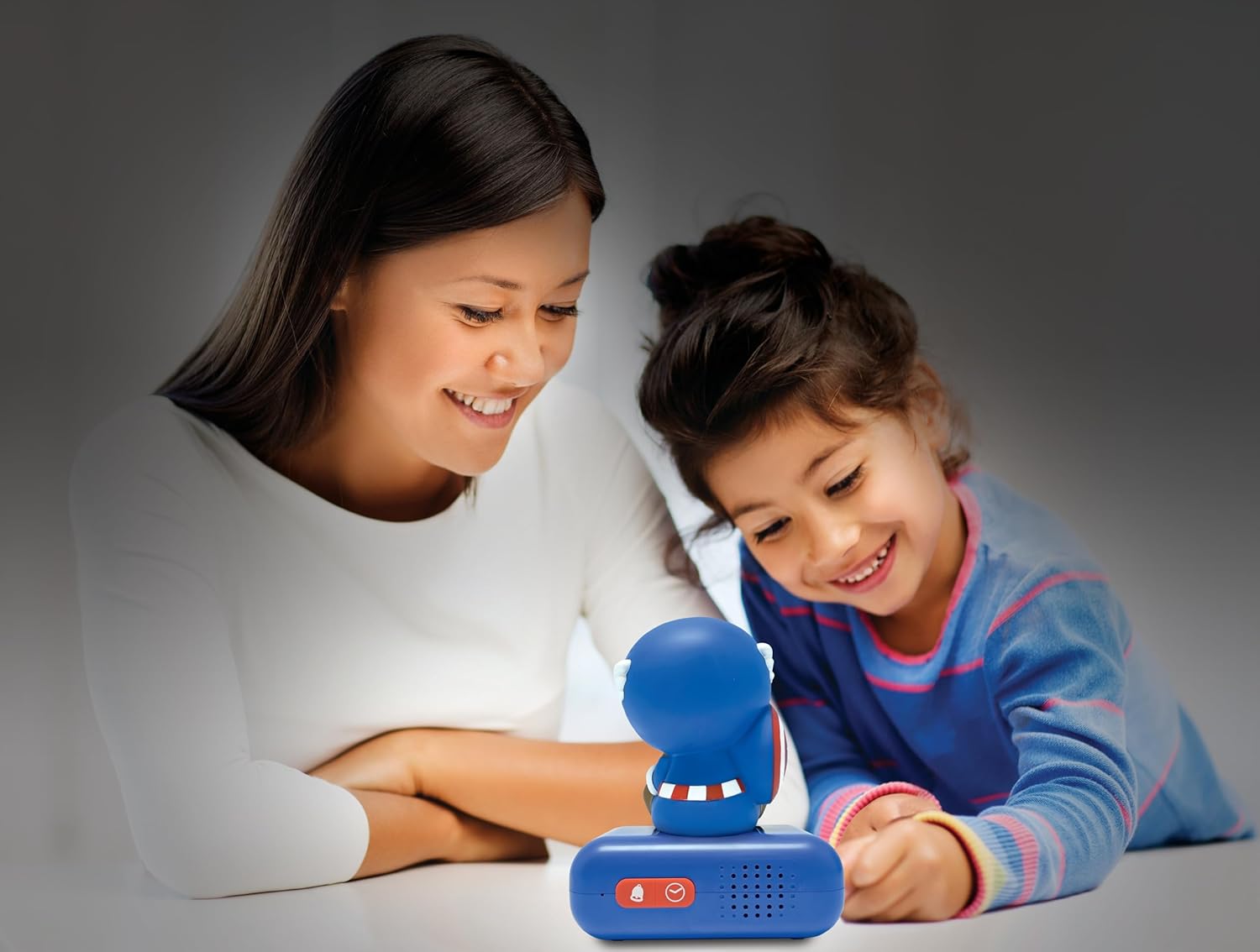 LEXIBOOK, Marvel, Avengers Nightlight Alarm Clock, Sounds and Melodies, Backlit LCD Screen, Luminous, Snooze, Blue, Small