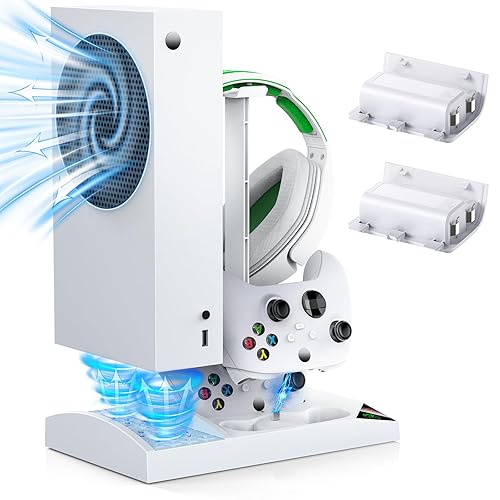 YUANHOT Vertical Cooling Stand Charging Station for Xbox Series S