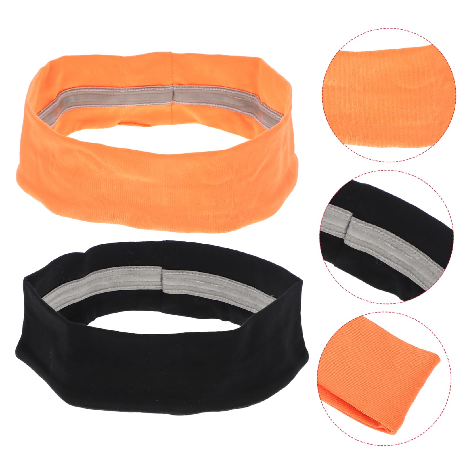 GALPADA 6 Pezzi Fascia Sportiva Boho Head Scarf Fasce Basket Turbante Uomo Turbante Corsa Fasce Spesse Fascia Per Sportiva Assorbente Del Sudore Per