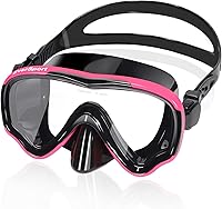 EverSport Adult Swim Goggles with Nose Cover - Anti-Fog Tempered Glass Diving Mask, Wide 180° View, No Blur for Men Women Youth