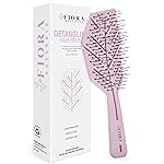 Fiora Naturals Hair Detangling Brush -100% Bio-Friendly Detangler hair brush w/Ultra-soft Bristles- Glide Through Tangles with Ease - For Curly, Fine, Women, Men, Kids, Toddlers, Wet and Dry Hair