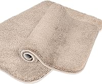 Vista 13 de Walensee Shaggy - Juego de 2 alfombras de baño (20 x 32 pulgadas, color blanco) – Lavable a máquina, absorbentes, antideslizantes, alfombras