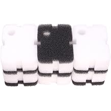 Replacement Filter Foam Bio-Floss Set Compatible with Cascade 500 GPH Canister Filter 12x Floss Pad, 6X Bio Sponge