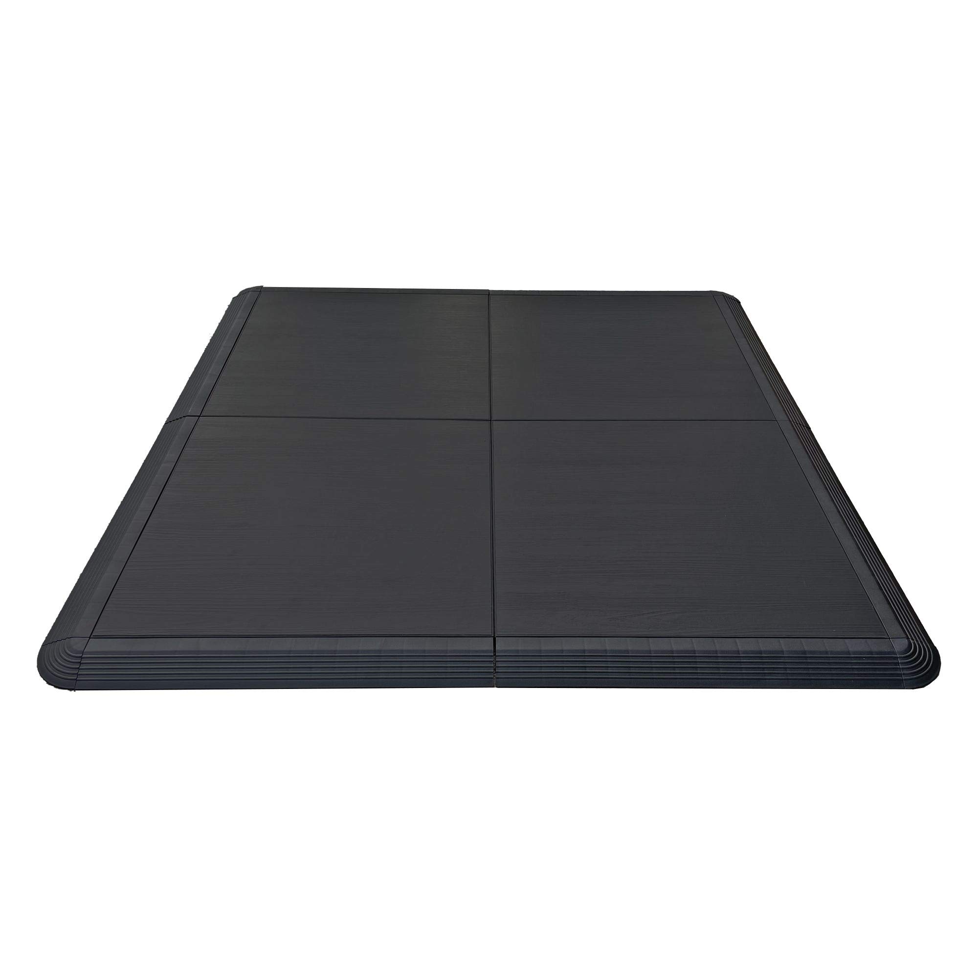 Nicoman Dance Floors, Tap Ballet Dancing Portable Floating Sprung System Flooring,Black Wood Grain Design, 4-Piece โ image 1