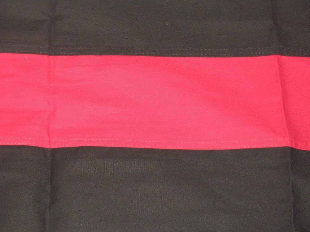 5x9.5 Ft US USA American Fire Department Firefighter Black & White with Red Line 100% Cotton Flag 5'x8' Banner