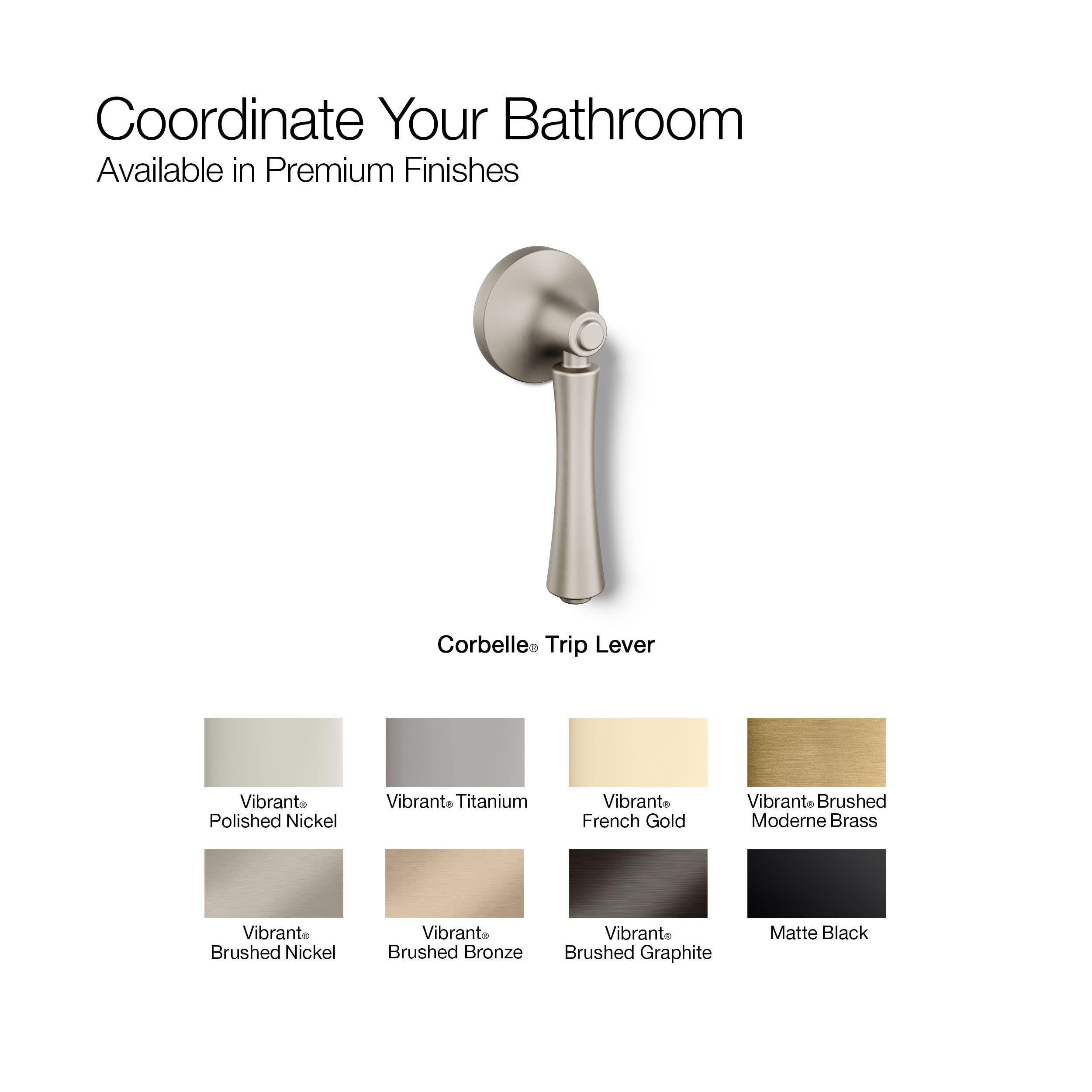 Kohler K-20120-L-BV Corbelle Left-hand Trip Lever, Vibrant Brushed