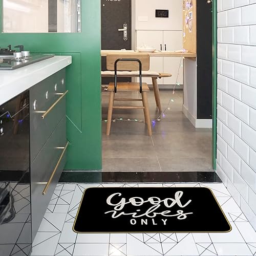 Miniatura 4 de Mingnei Tapete divertido para puerta de entrada del hogar, con citas inspiradoras, para casa delantera, interior, exterior, exterior, entrada, 30 x