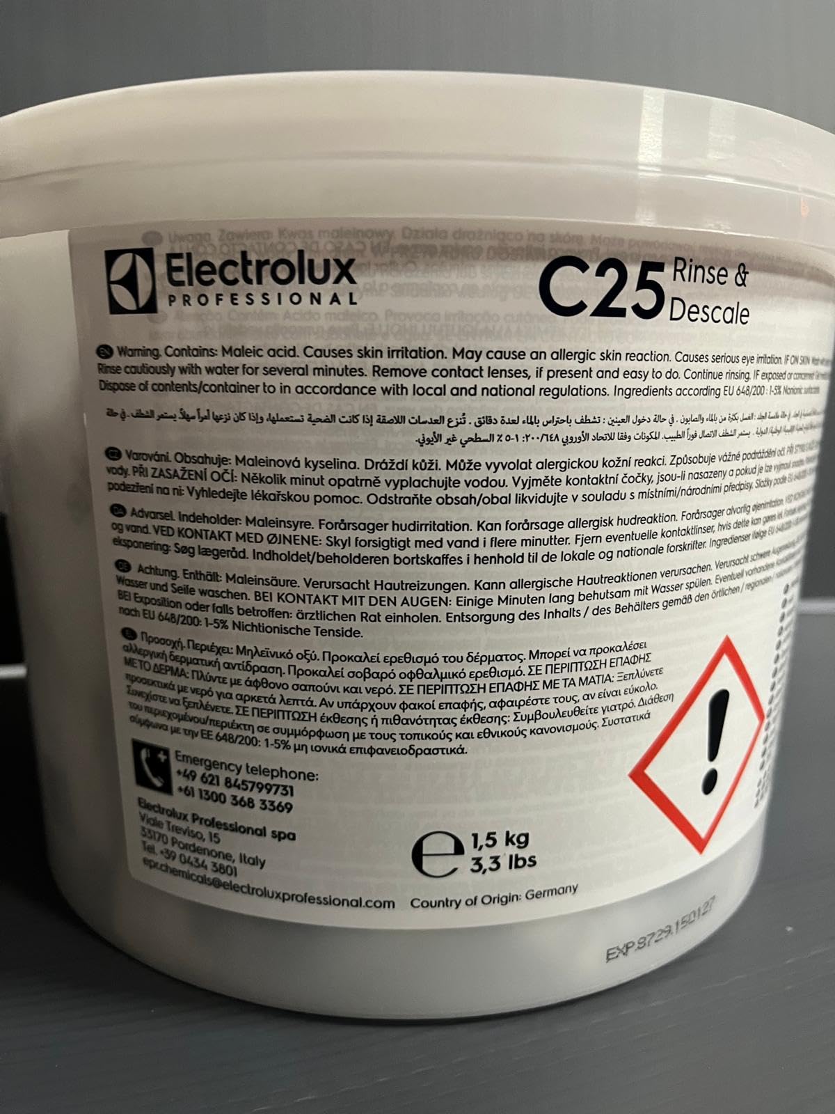 Electrolux Professional - Detergenti Solidi - C22 Cleaning Tab e C25 Rinse & Descale Tab