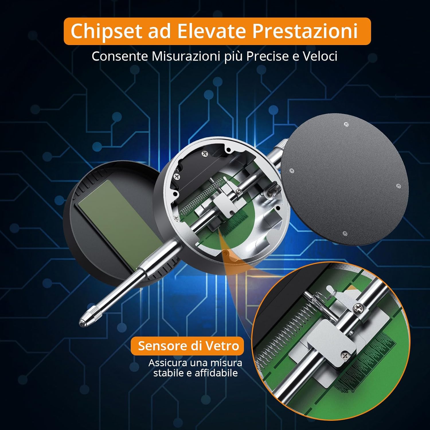 Neoteck 1" Digital Indicator + 90lbs/40kg Magnetic Base Stand